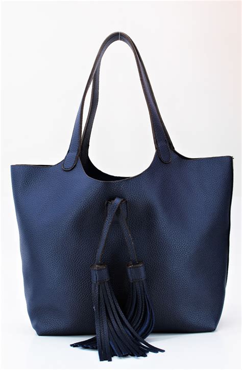 navy blue tote